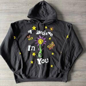 Alpha Collective Black Graphic Hoodie "I Believe In You" Hoodie Size XL